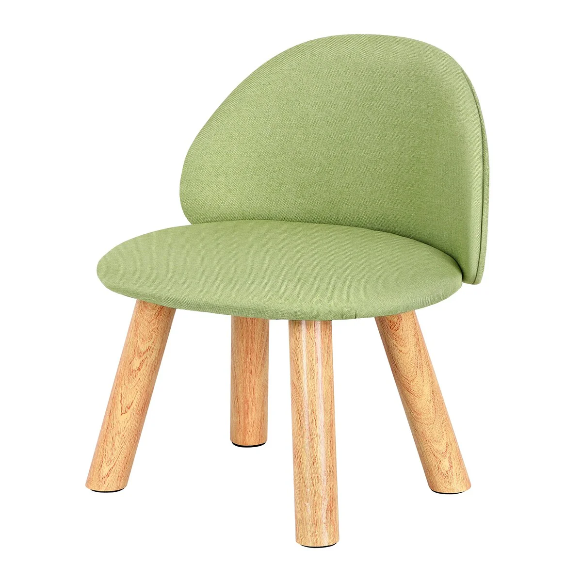 Economical and Creative Children's Solid Wood Backrest Stool