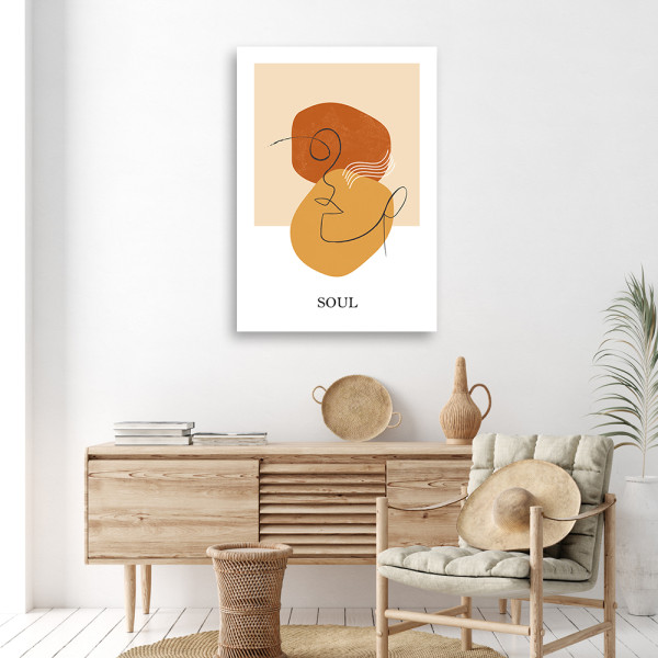 Feeby Obraz na płótnie, Kształty i linie boho 40x60