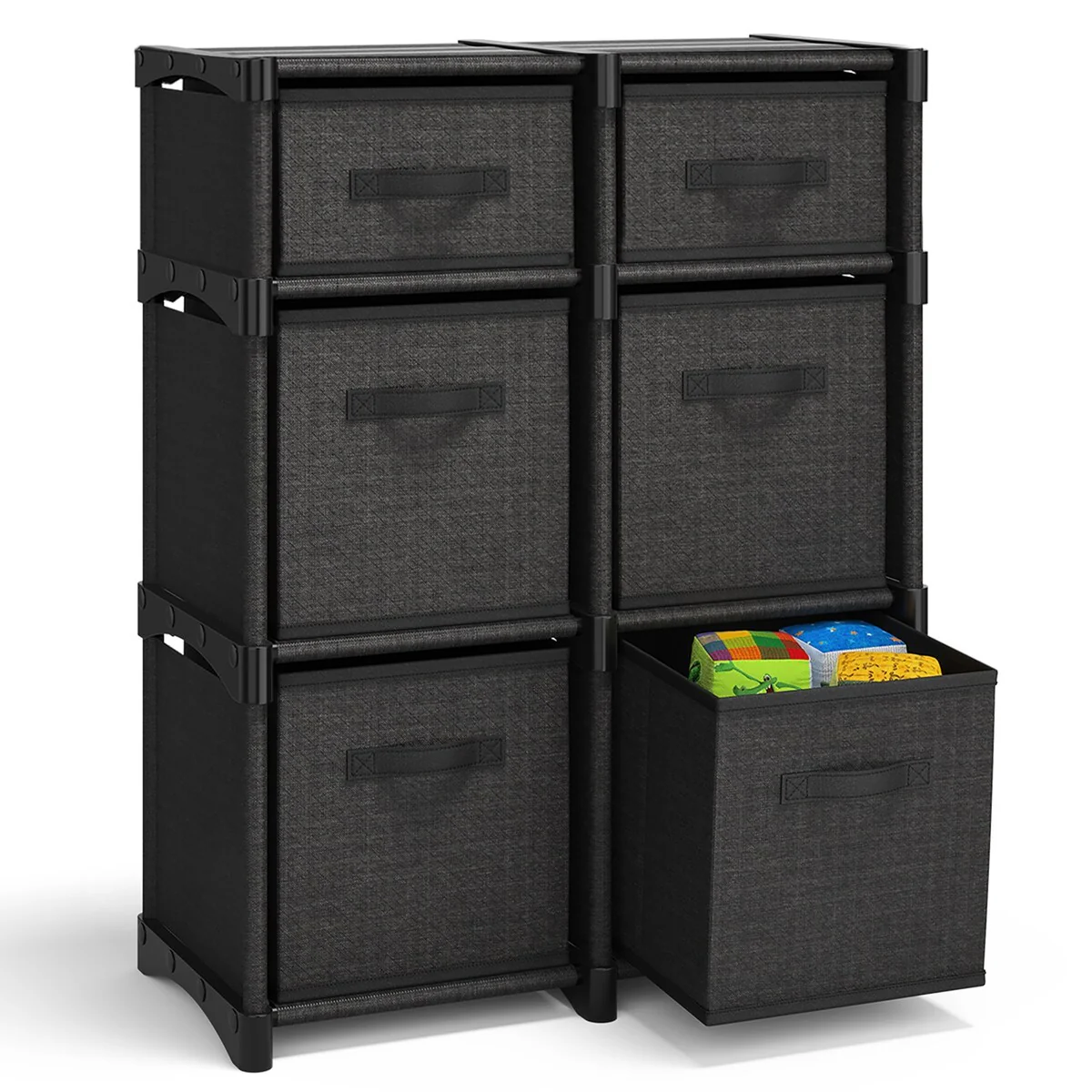 Nestl Cube Storage Organizer for Bedroom - Box Storage Cubby Organizer for Living Room, Office, & Playroom