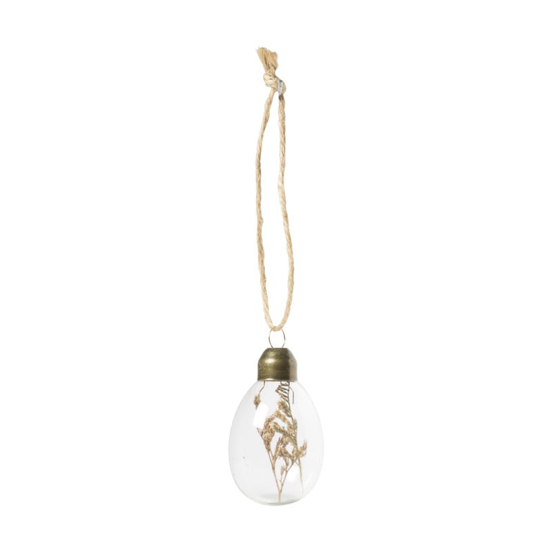 Koker paashanger ei droogbloem - set van 8 - &Oslash;3.7x42.5 cm