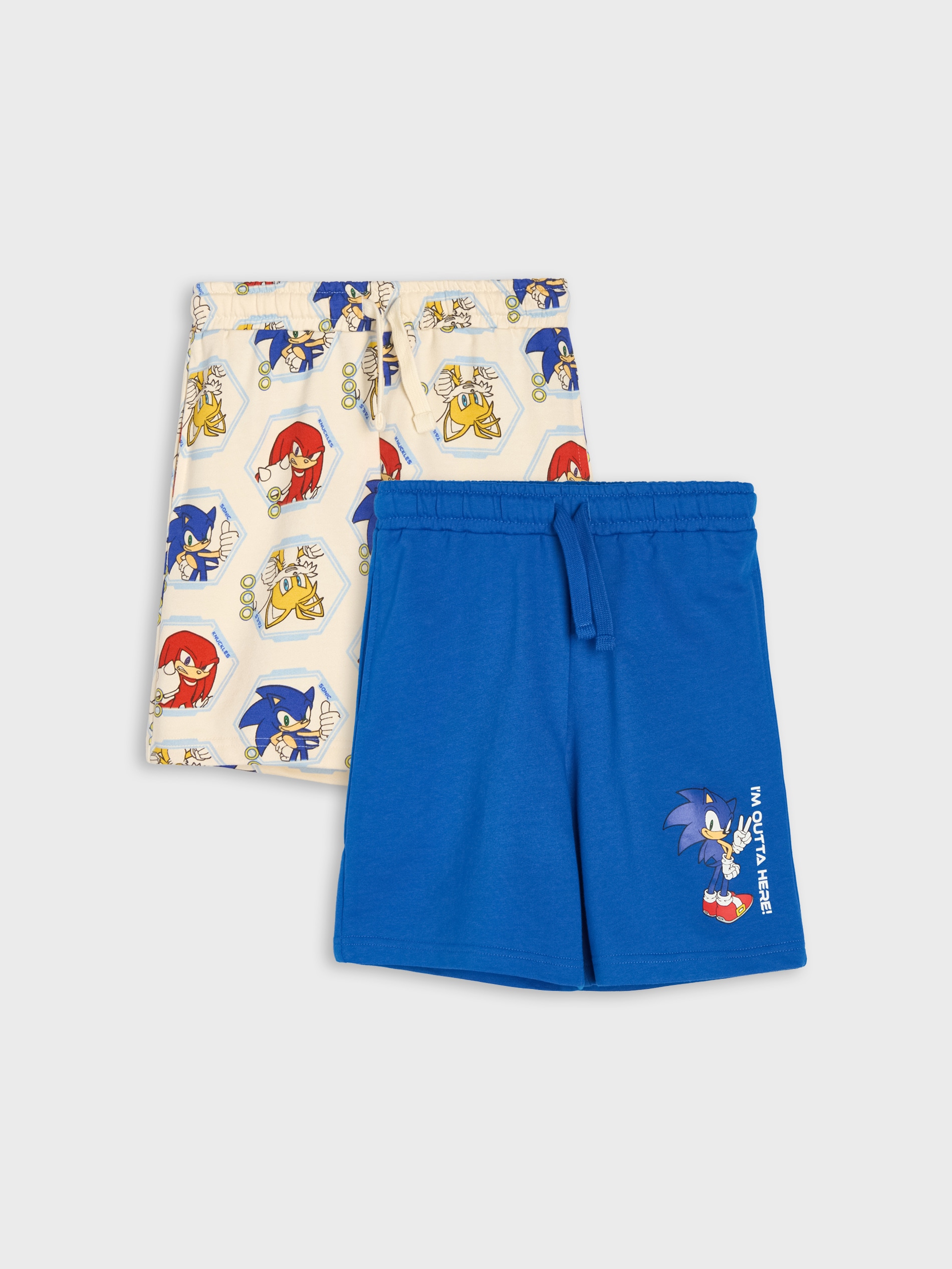Bawełniane szorty bermudy 2 pack Sonic the Hedgehog