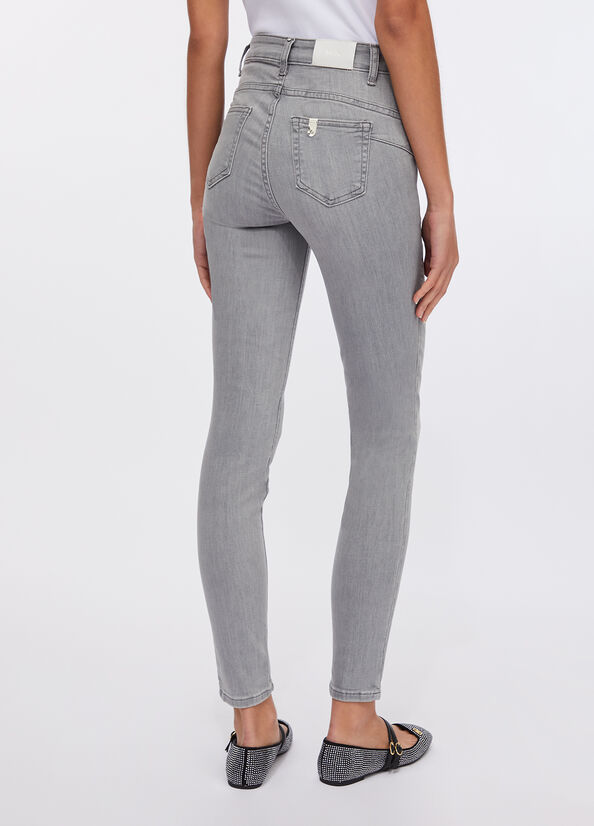 Jeans skinny a vita alta