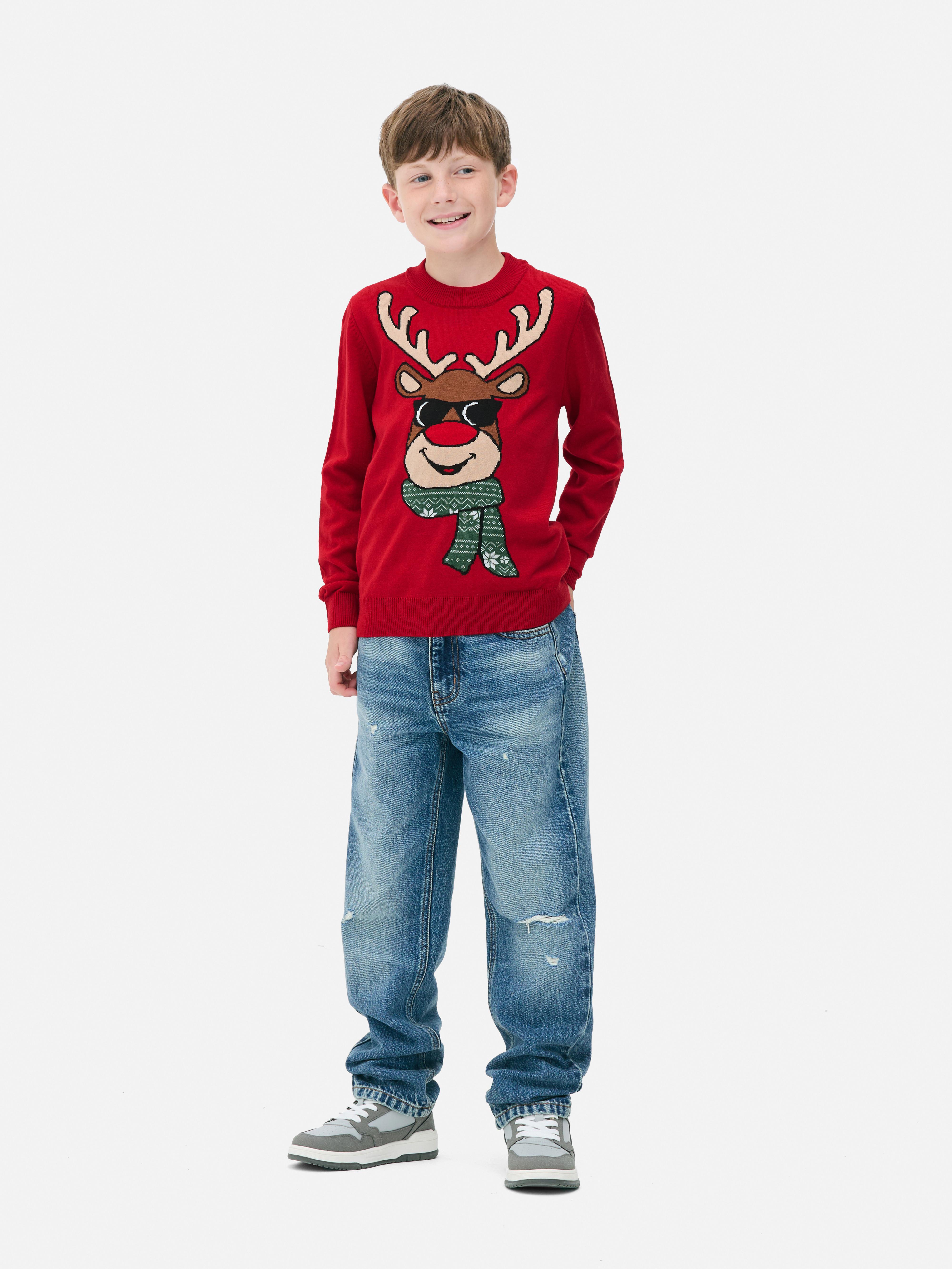 7-15yrs | Christmas Reindeer Sweater