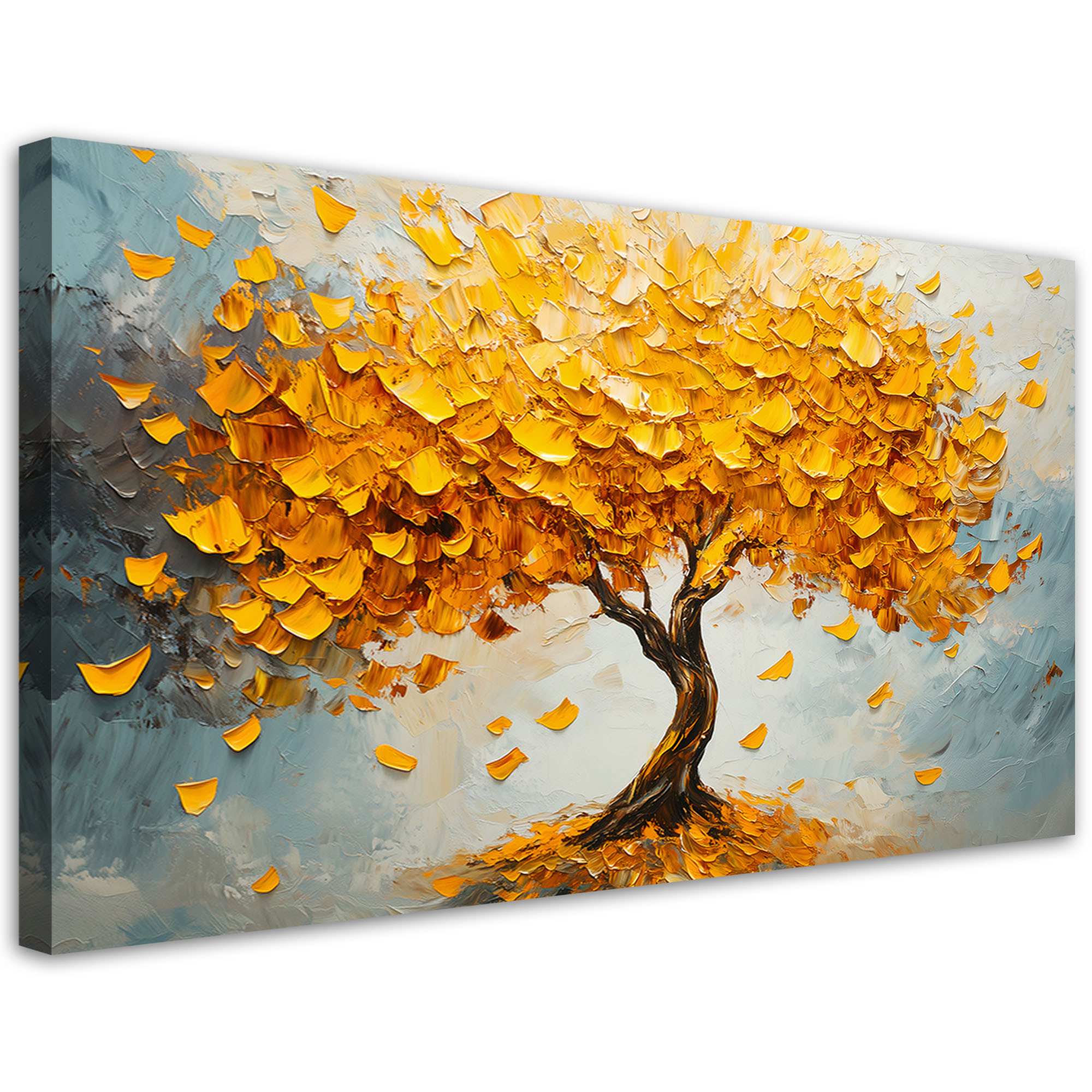 Feeby Obraz na płótnie, Złote Drzewo Abstrakcja 120x60