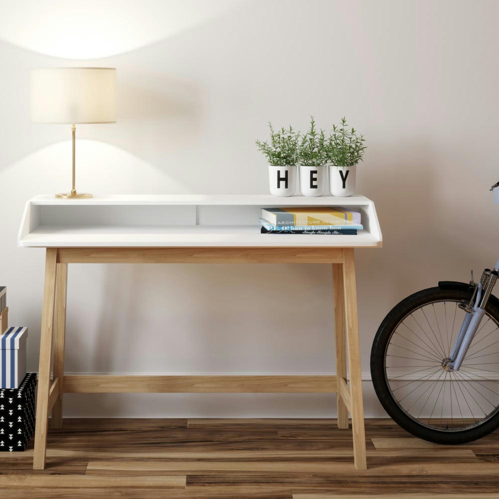 ST JAMES - Bureau design compact blanc
