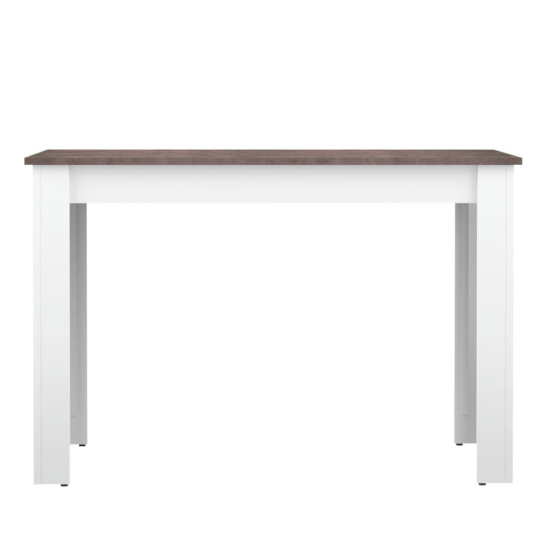 NICE - Table effet bois blanc et béton