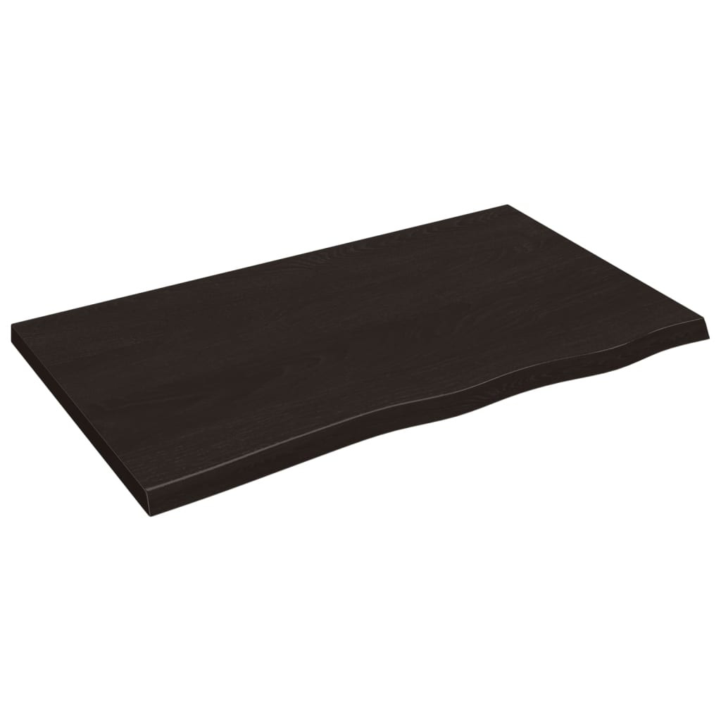 VidaXL Półka ciemnobrązowa 100x60x(2-4) cm