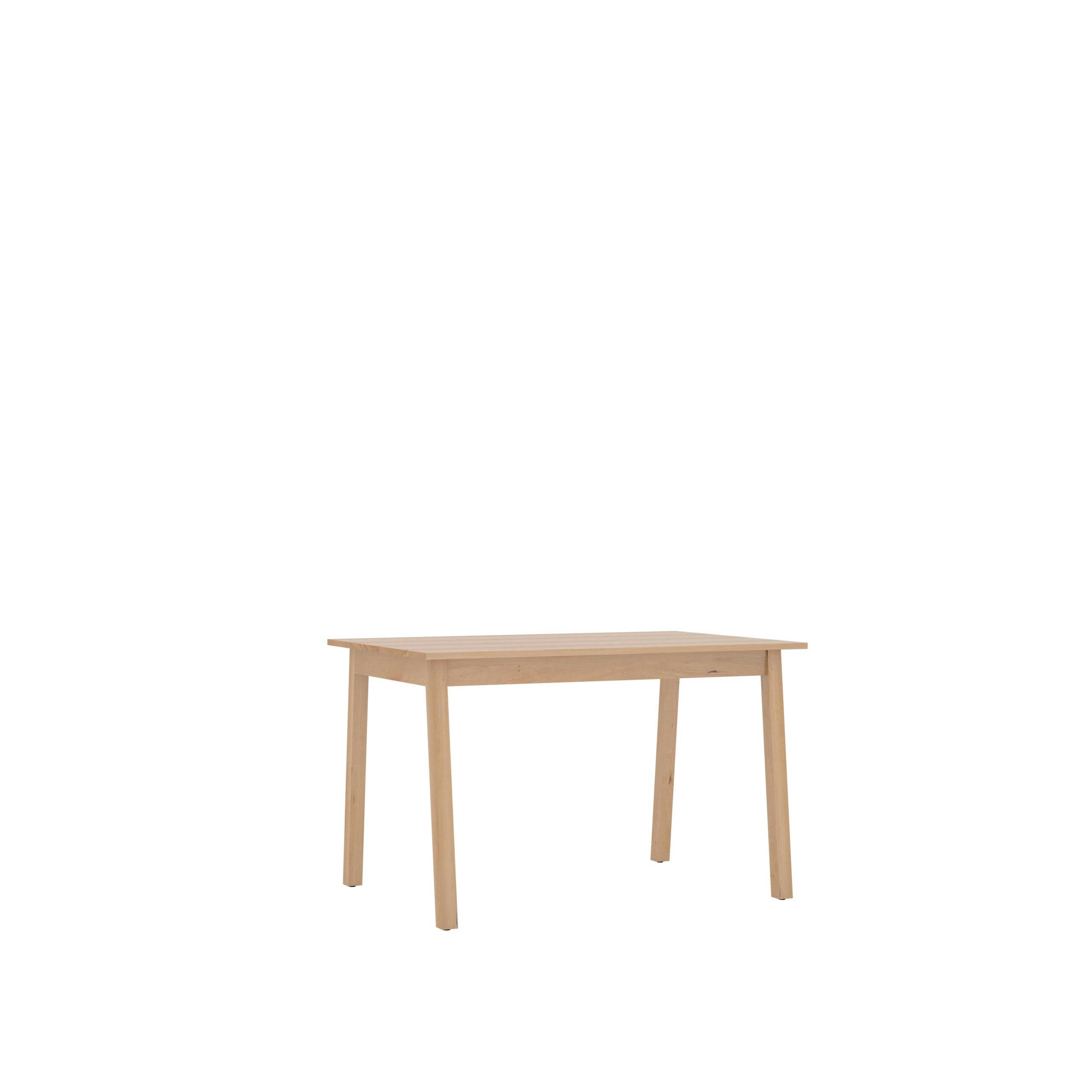 SELVA - Table en bois massif de hêtre des Pyrénées,  plateau 120x80 cm