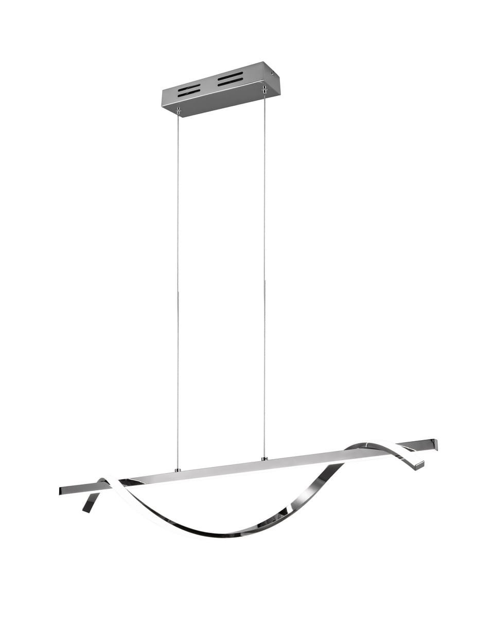 Lampa wisząca ISABEL srebrno-biała LED 2x26W Neutralna biel 3000lm RL
