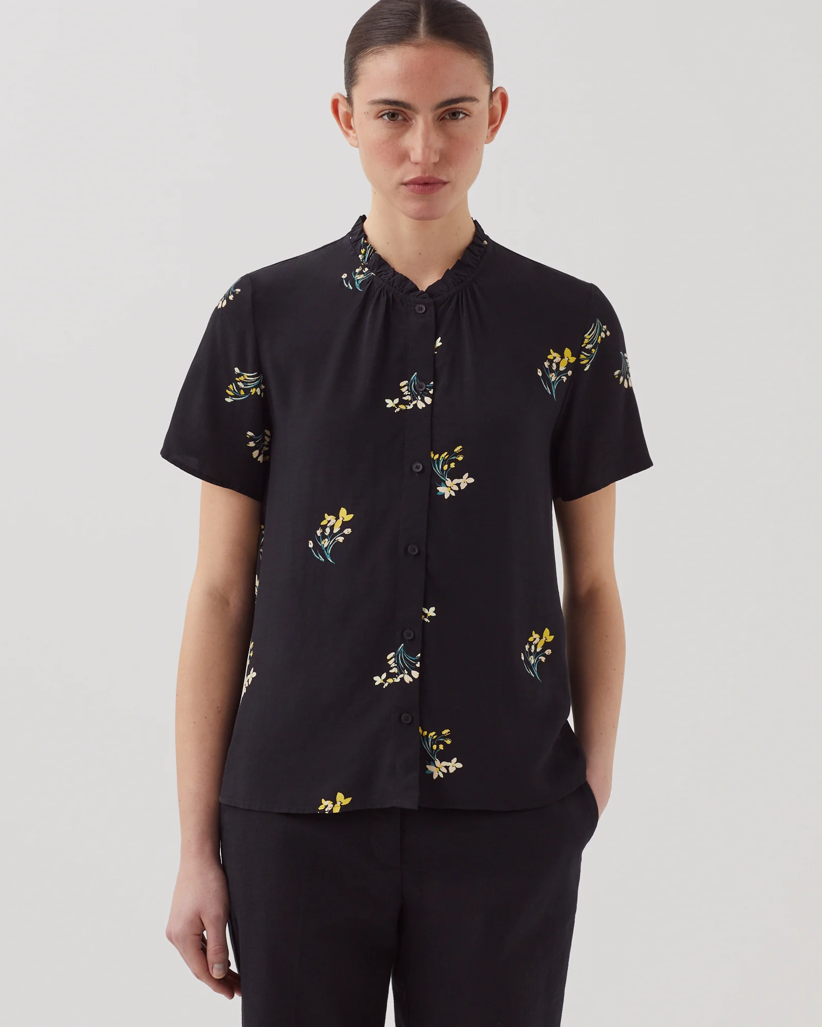 Chemise fluide à manches courtes