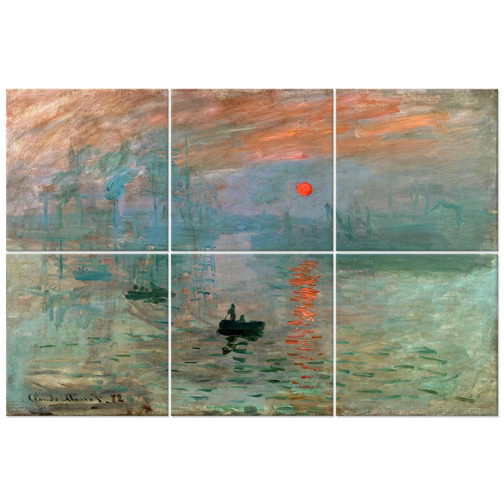 - Tableau impression Soleil Levant - Claude Monet 100x150cm