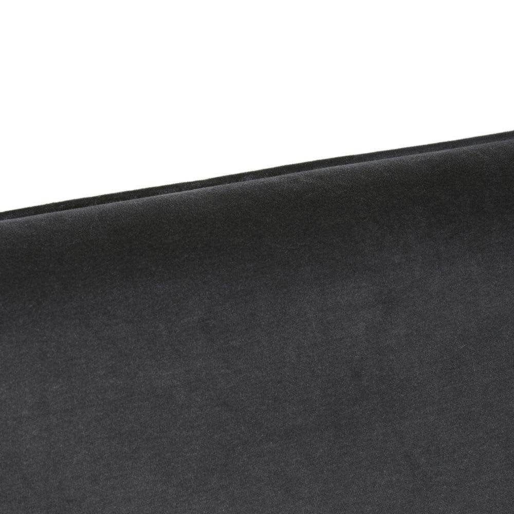 MORPHEE - Housse tête de lit 180 en velours gris anthracite
