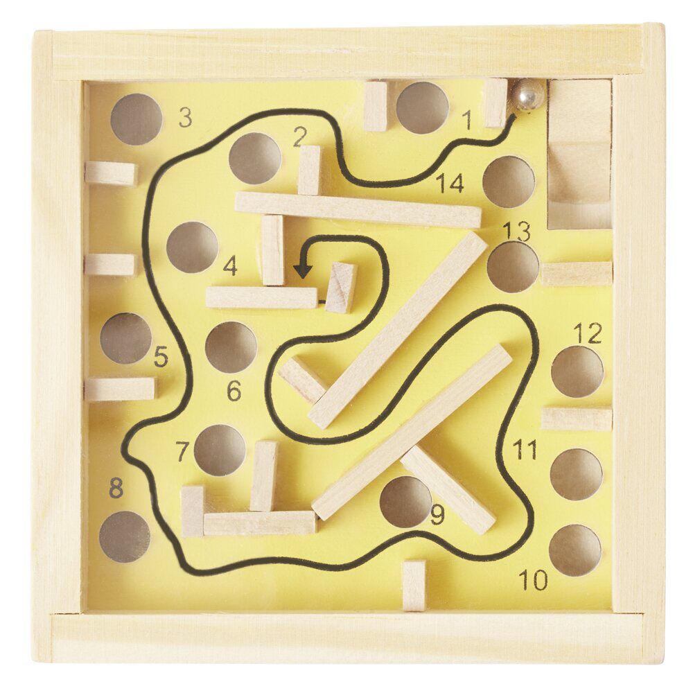 Casse-tête labyrinthe en bois éducatif 7,5xH10cm (5 modèles)