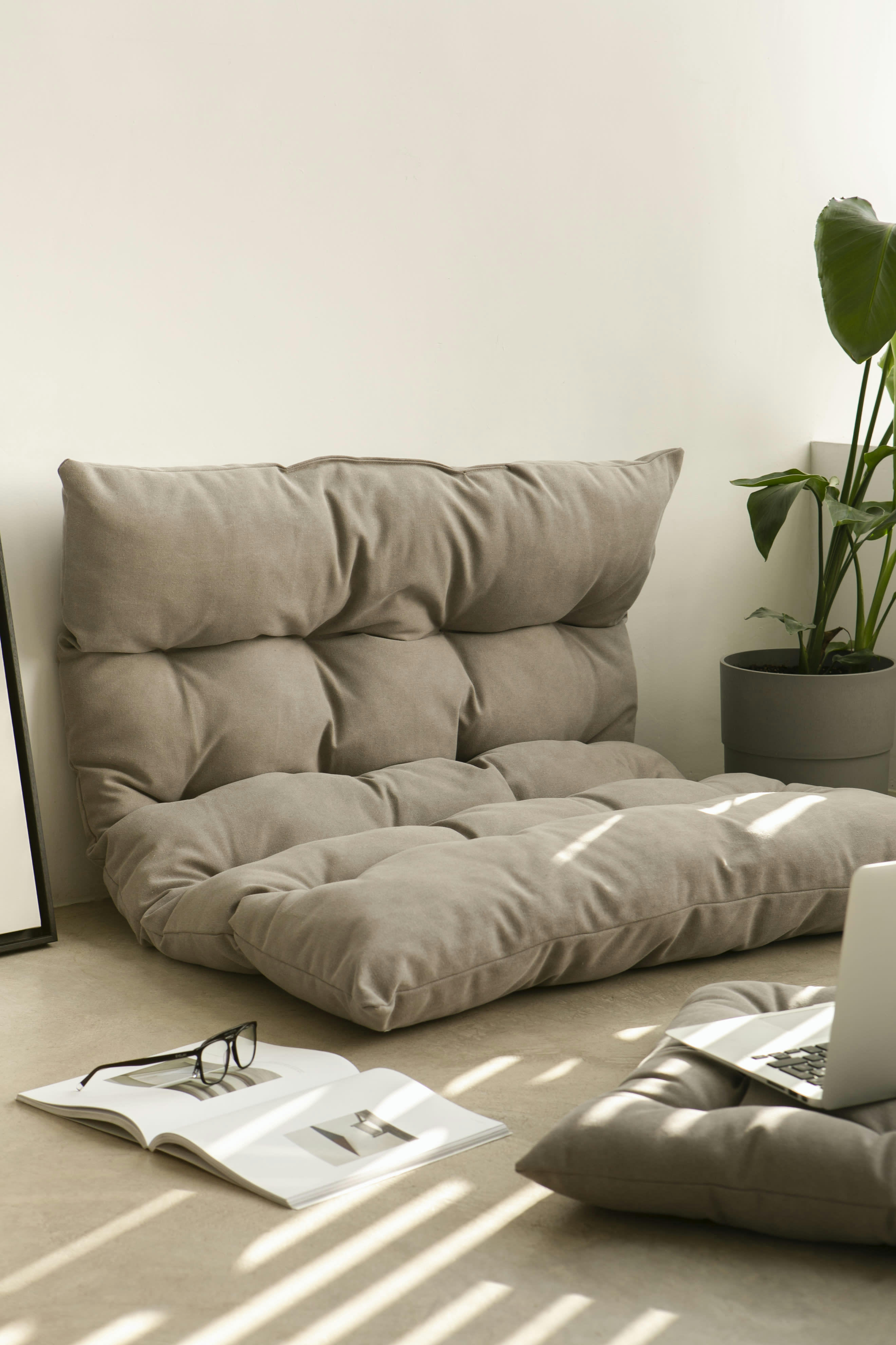 CIELO - Matelas de sol en coton taupe 120x100