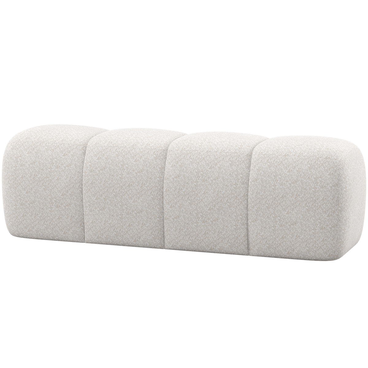 WOOOD eetbankje 164 cm Mojo - Wollig - Ecru - 49x164x45