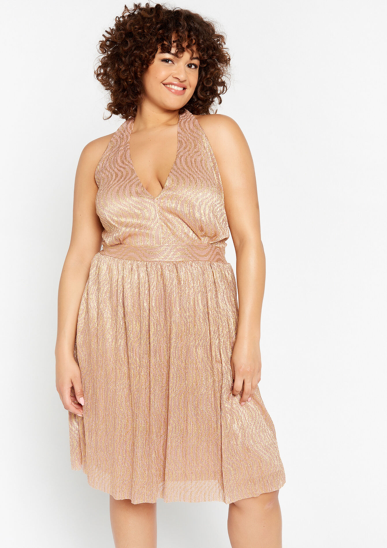 Jurk met pliss&eacute;