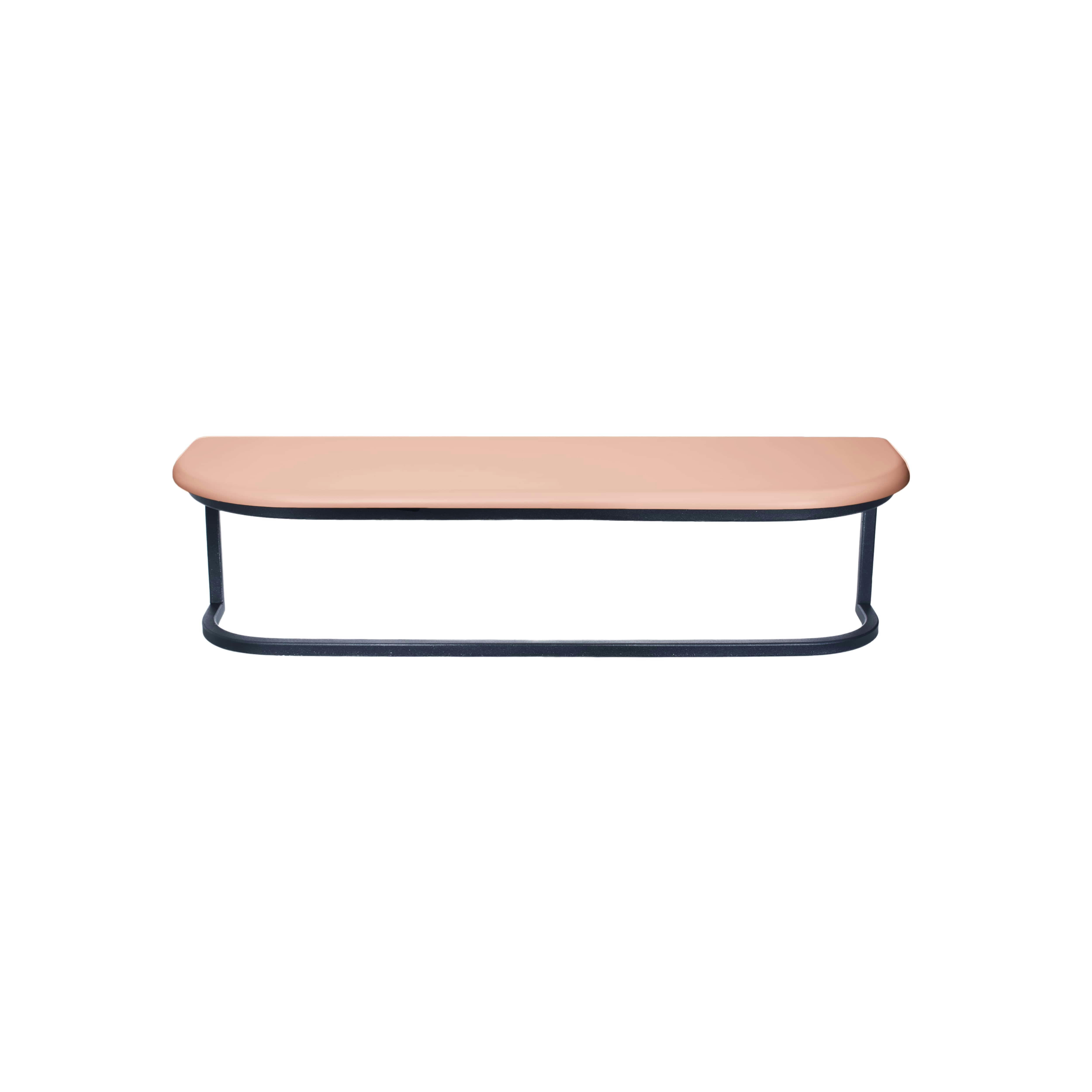 LIKE - Etagere murale en bois massif - chêne- rose blush- 13*50*15