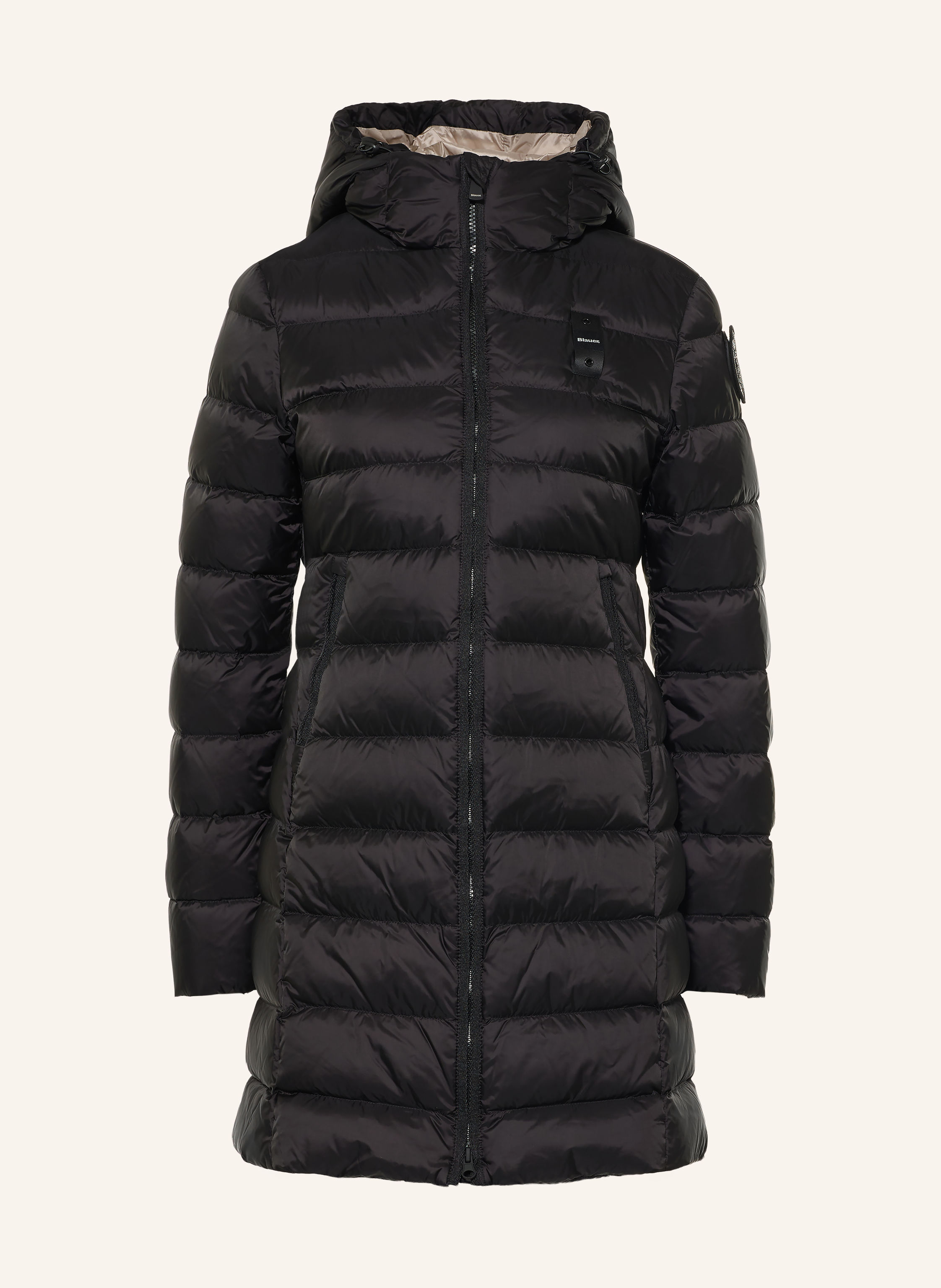 Blauer Lightweight-Daunenmantel AGNES