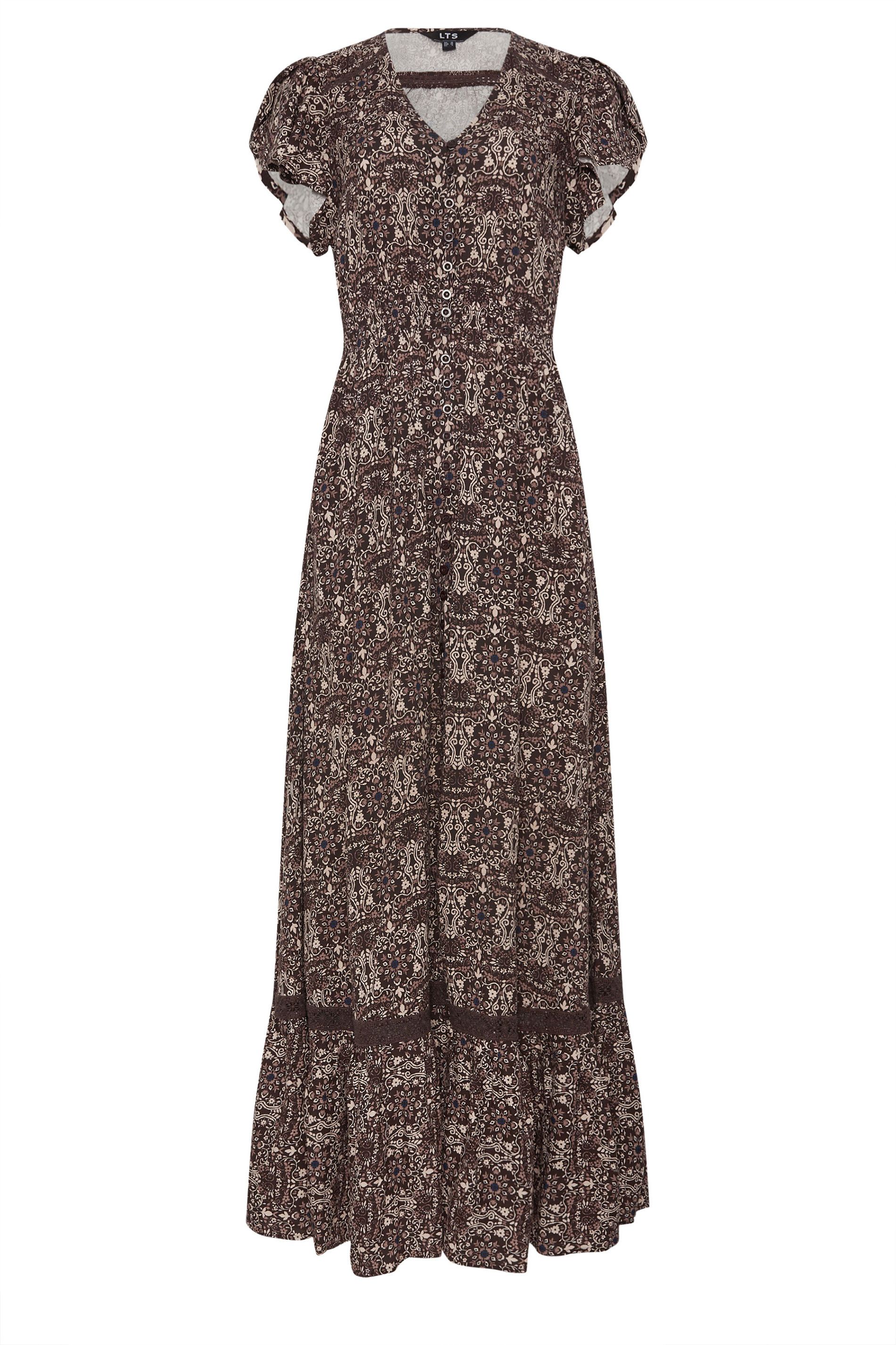 Long Tall Sally Tall Floral Button Maxi Dress