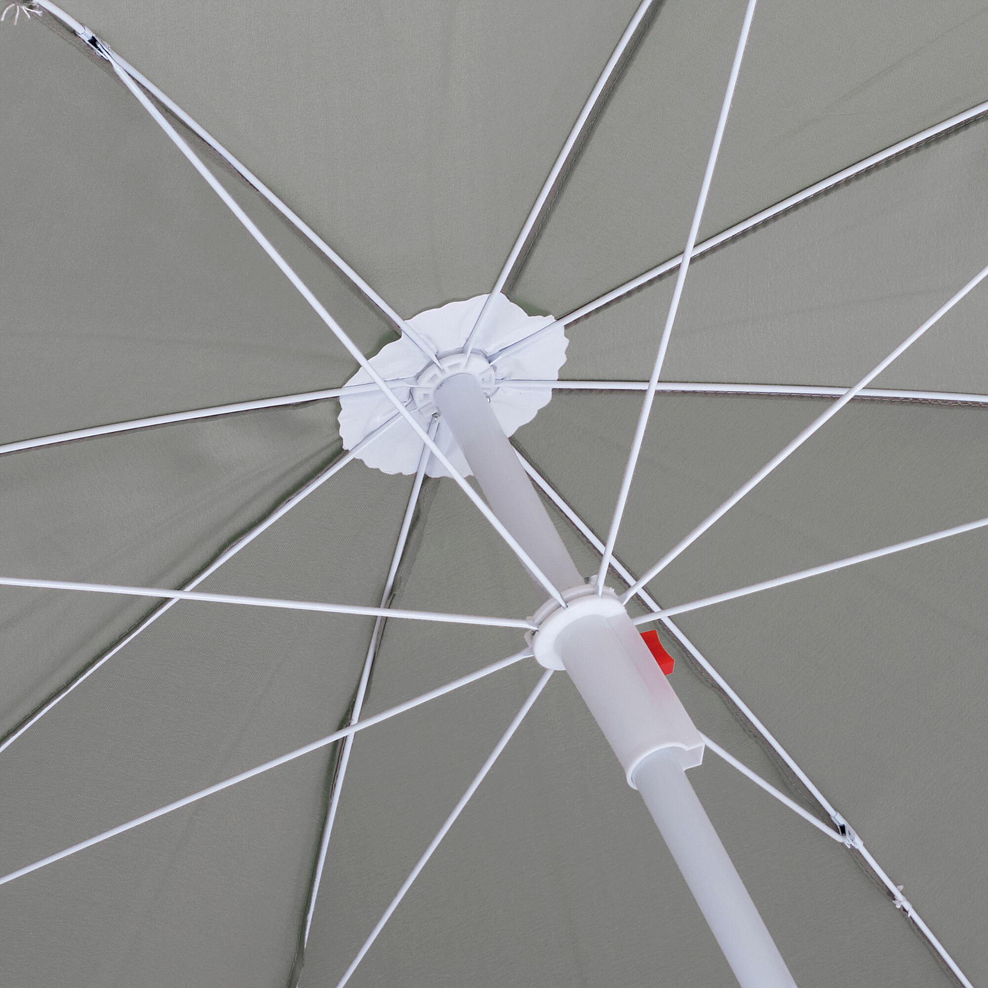 GASSIN - Parasol de plage - vert olivier (D180cm)