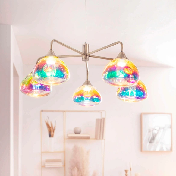 Leuchtmittel »Varna«, ∅xH: 50 x 150 cm, Metall/Glas