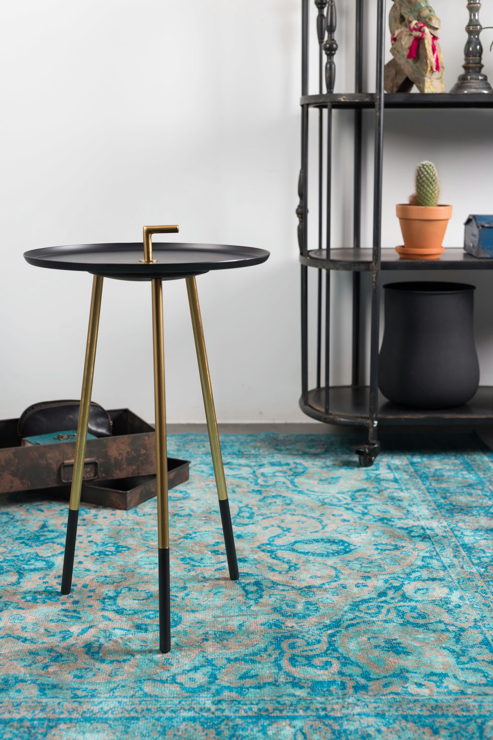 RUMBI - Table d'appoint en métal noir