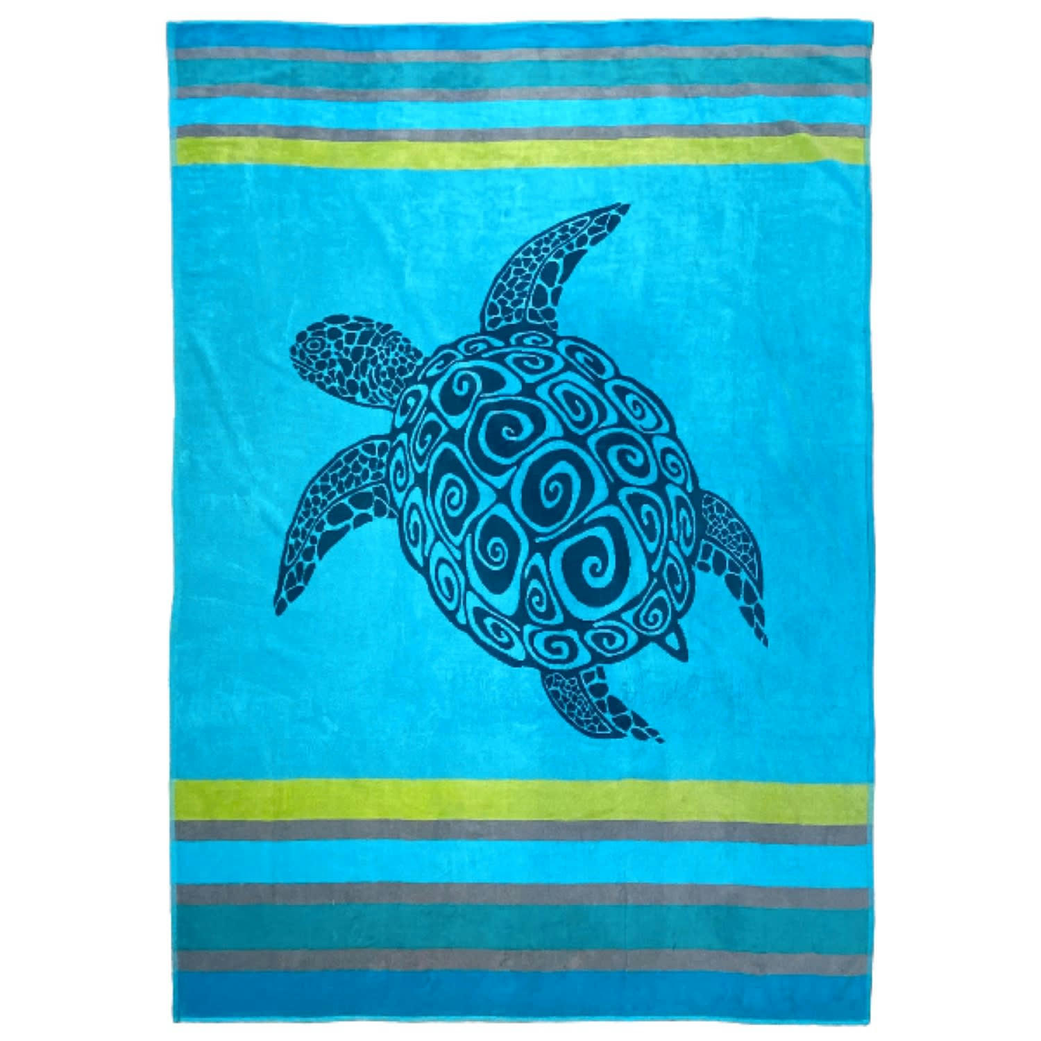 PLAGE - Serviette de plage éponge velours Jacquard Baja 140x180