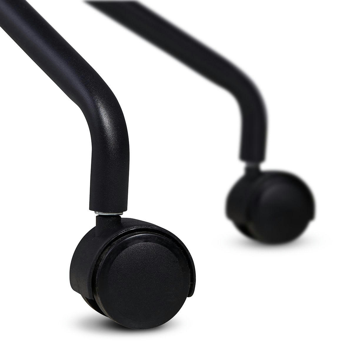 MADO - Chaise de bureau tissu soft touch gris bleu