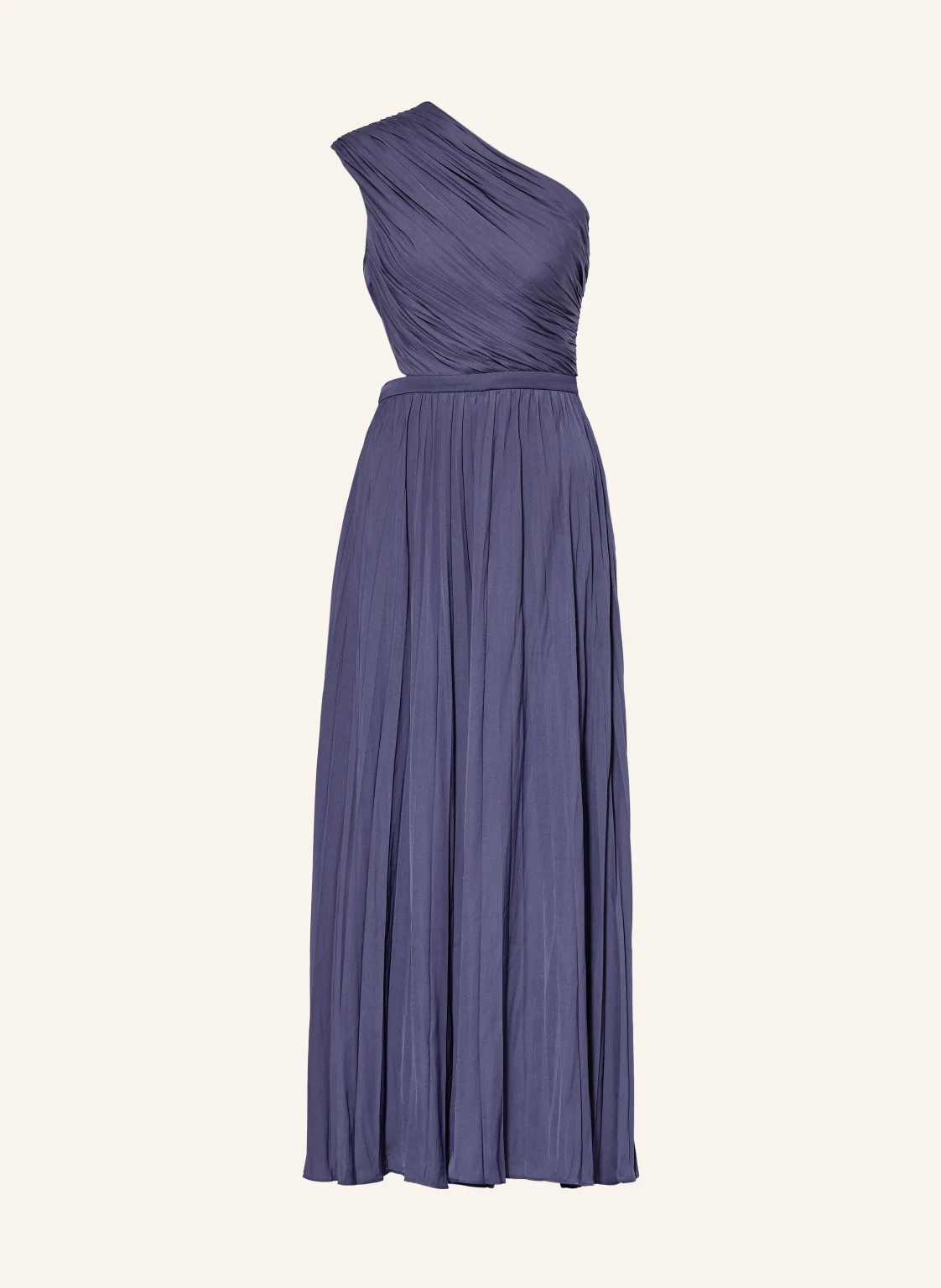 maje Kleid mit Cut-out und Plissees