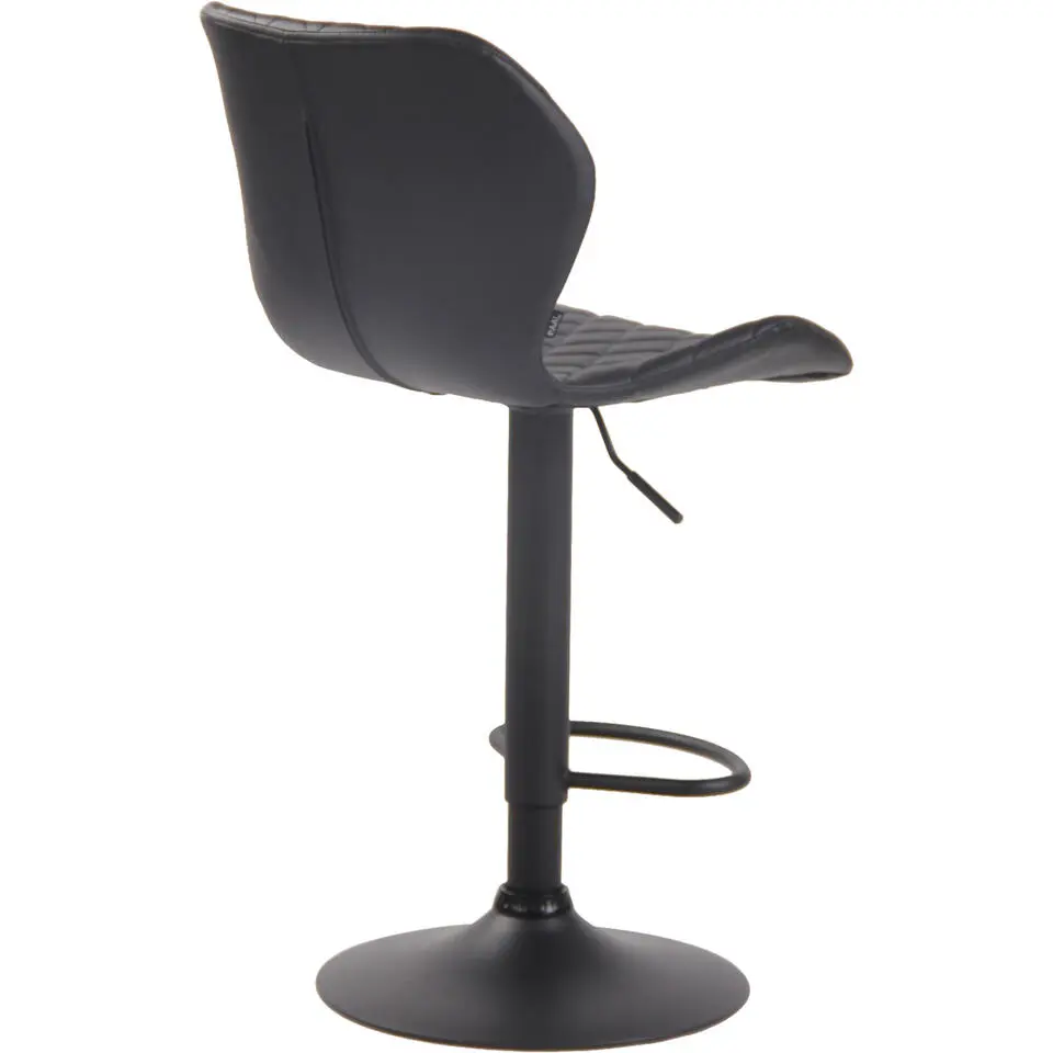 CLP Barkruk Cork zwart Frame - Kunstleer - zwart