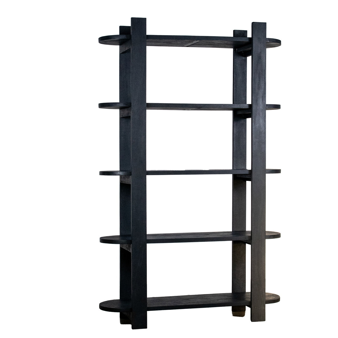 Giga Meubel Wandkast Luuk - Mangohout - Zwart - 120x38x190cm