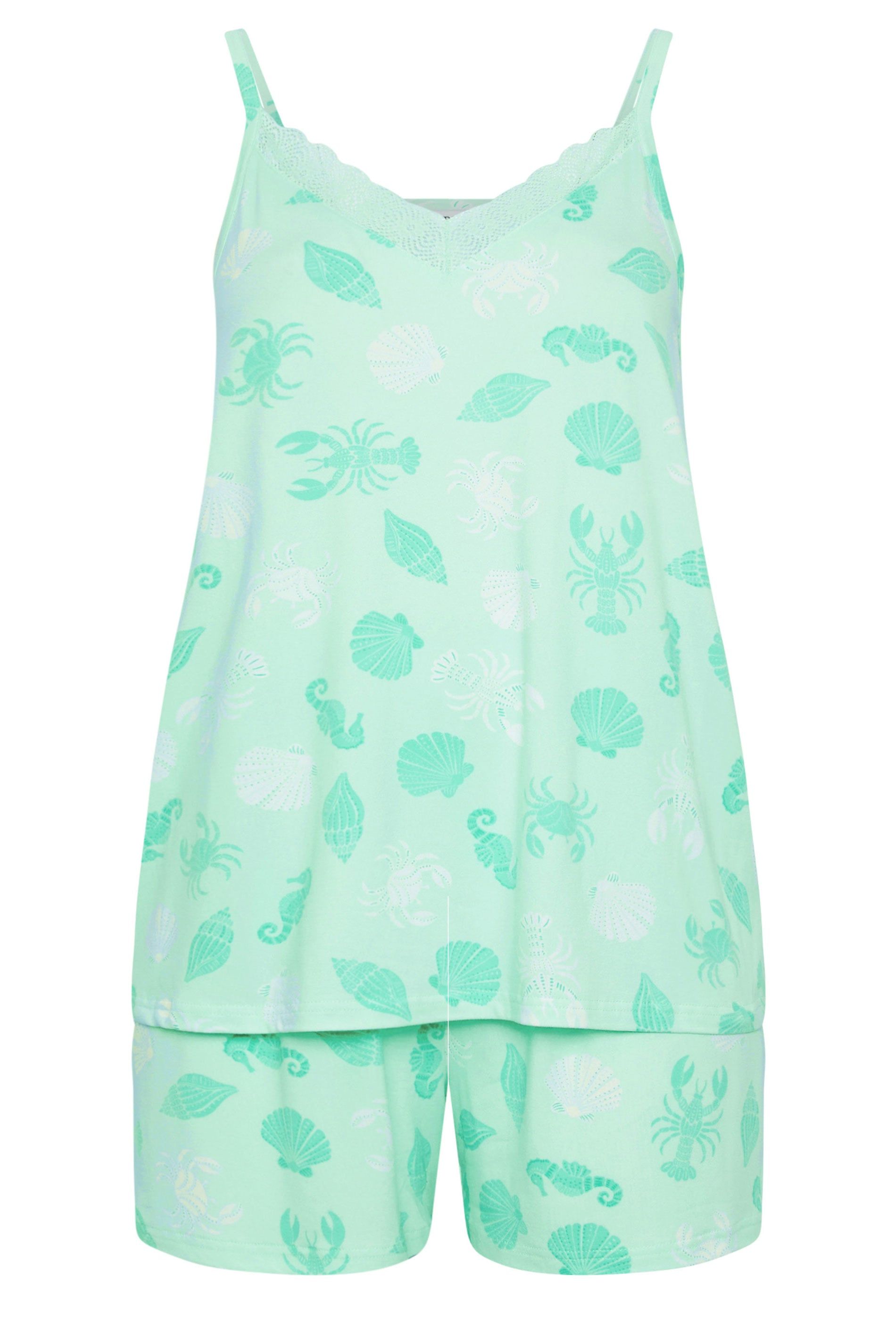 Yours Shell Print Soft Touch Pyjama Set