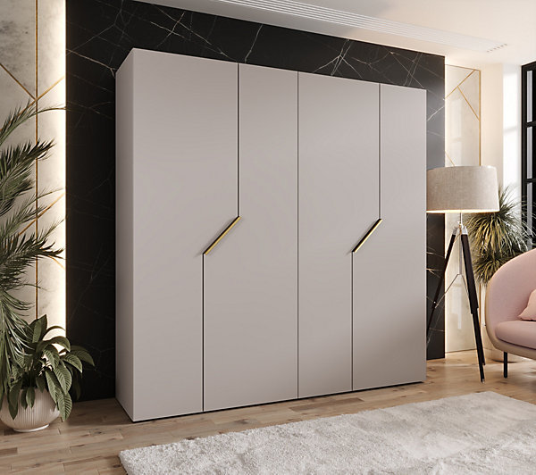 Armoire a portes battantes Andrew 1 200 x H. 202 x P. 52, 4 portes