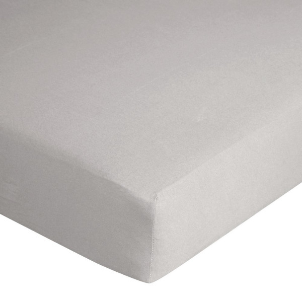 Prześcieradło jersey z gumką 90x200 srebrne 125 g/m2