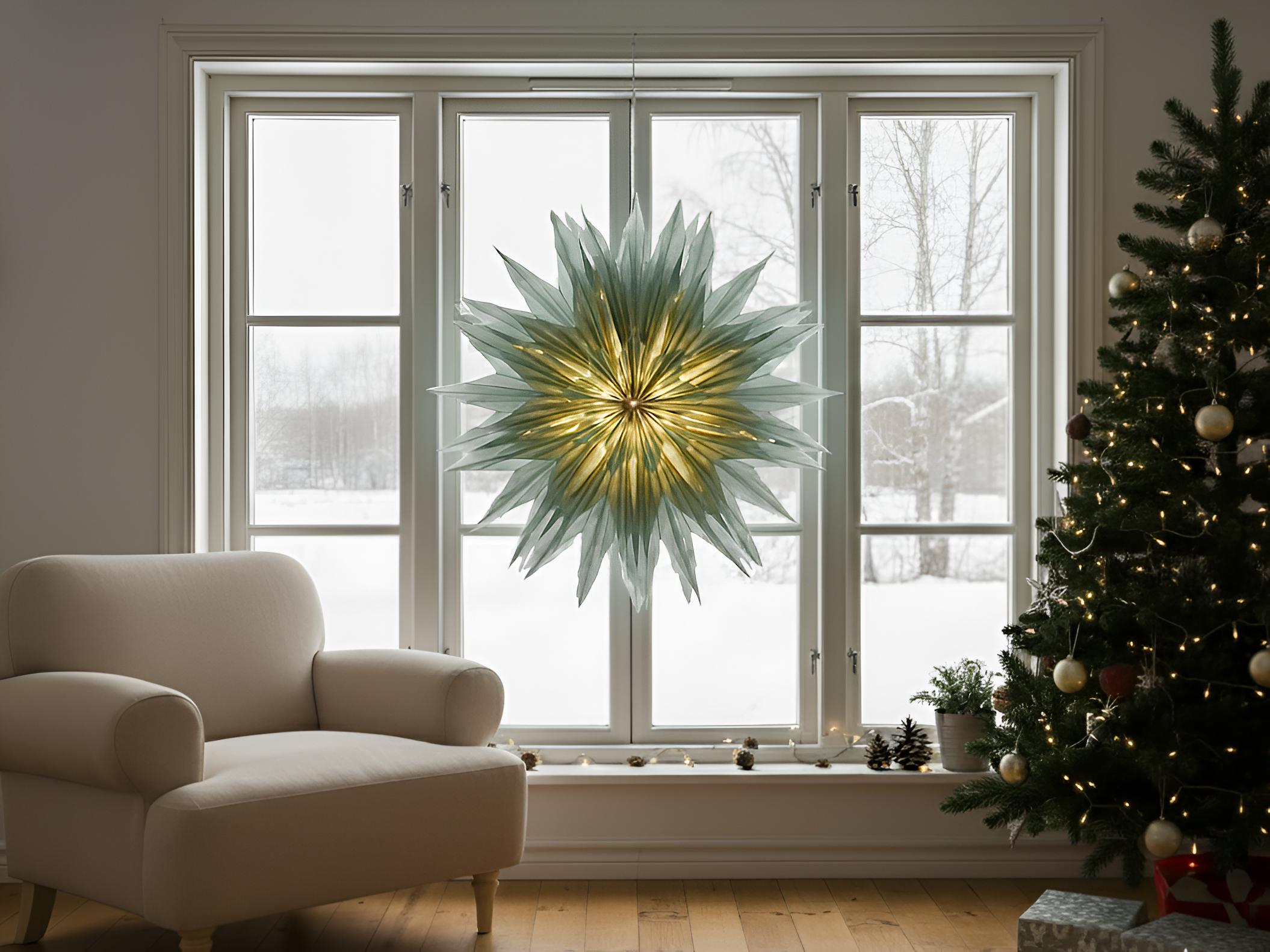Christmas Decoration GRONA Star 96 cm Green