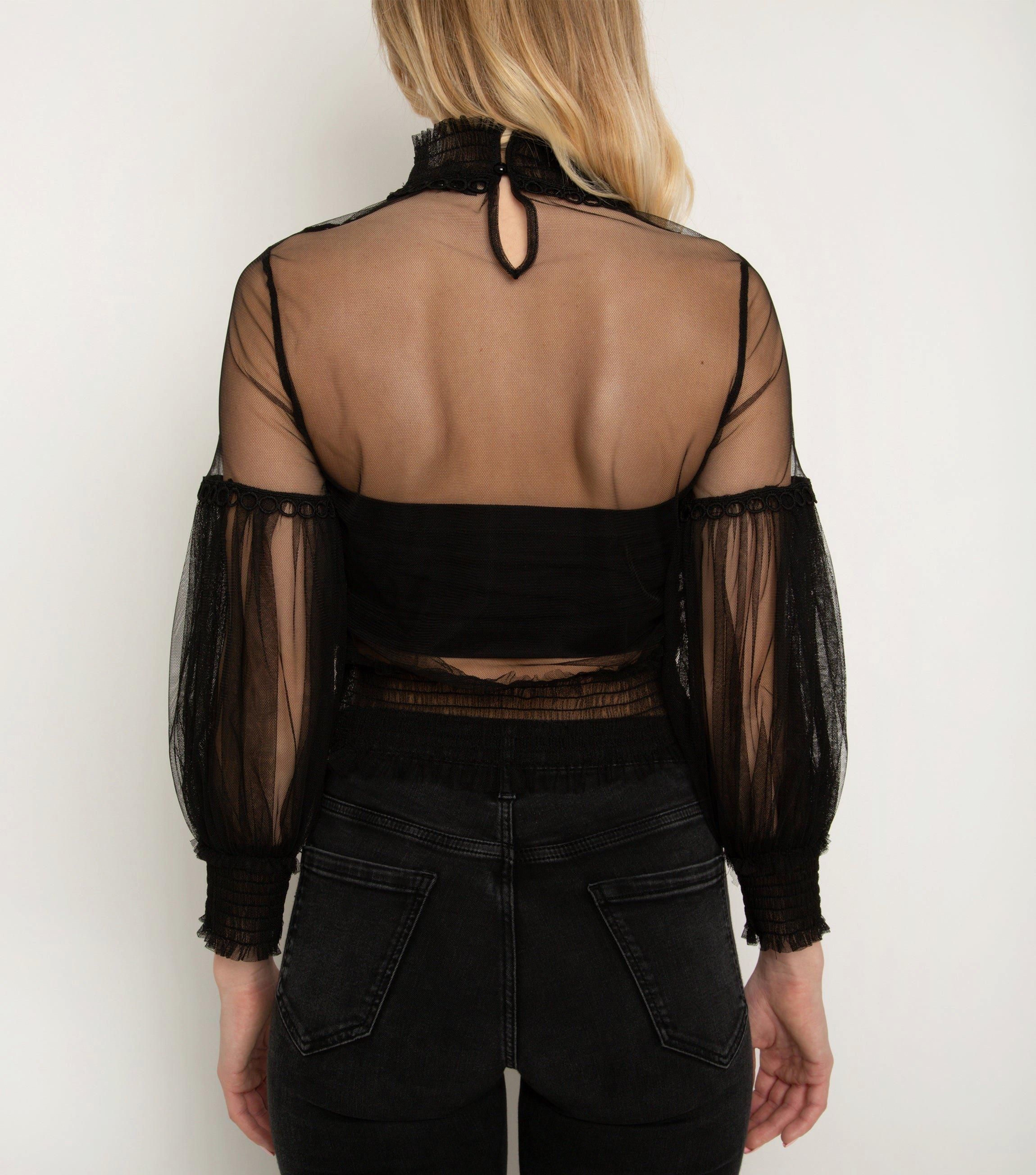 Cutie London Romantic Sheer Lace Blouse