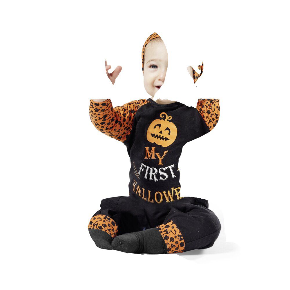 Déguisement bébé Mon Premier Halloween bonnet et body 6/12 mois