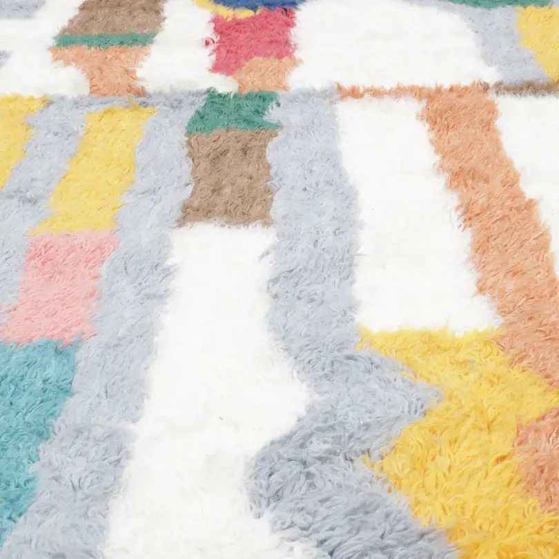 Hochflorteppich Fluffy Bunt