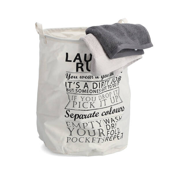 Torba na pranie - pojemny kosz Laundry Rules, 54 l,ZELLER