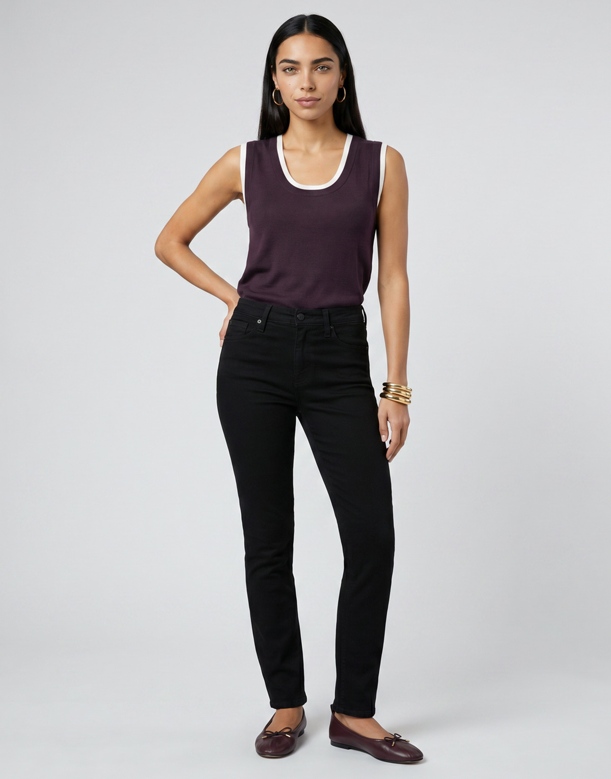 Levi's - 724 HIGH RISE STRAIGHT - Black