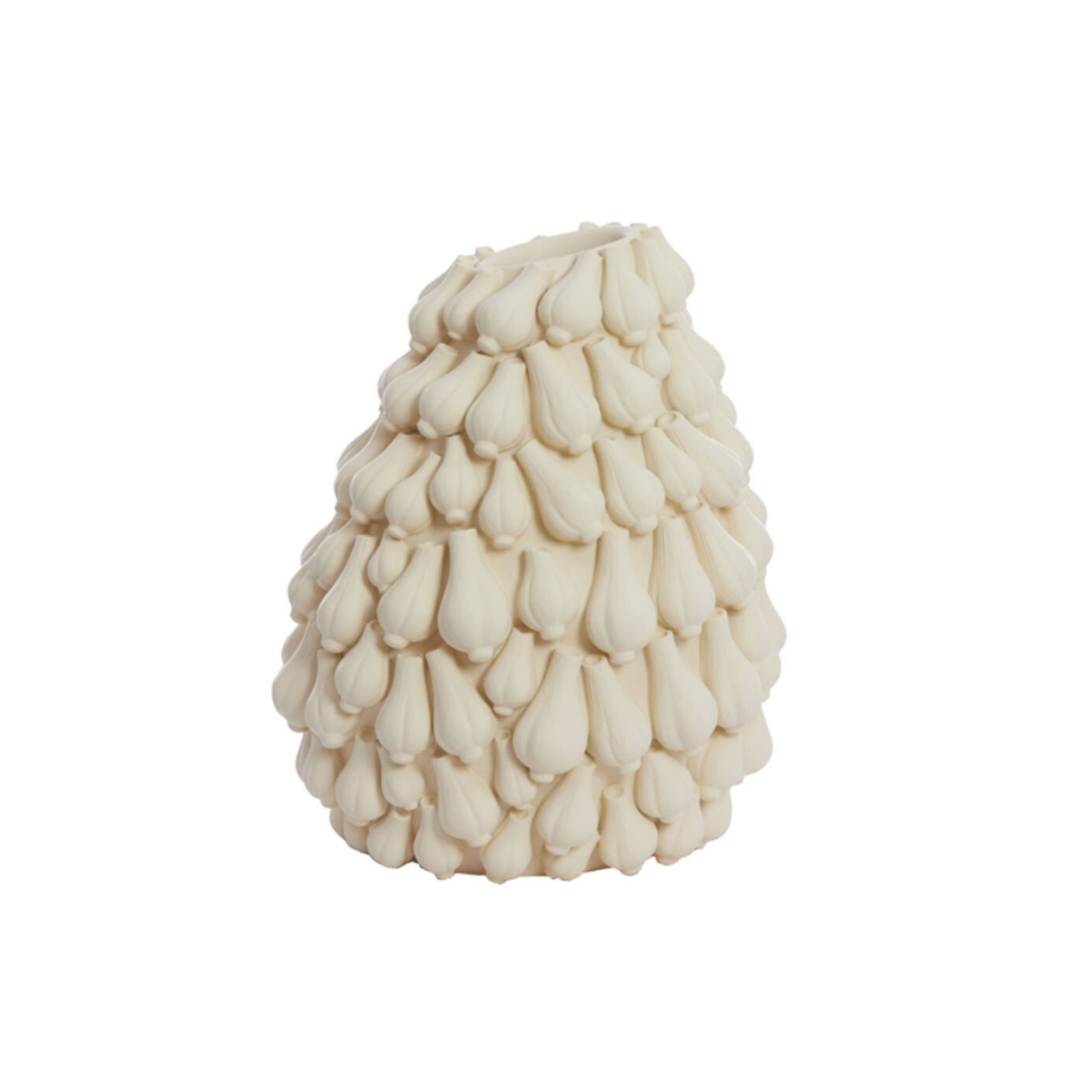 Light & Living - Garlic vaas 42x39x47 cm - crème