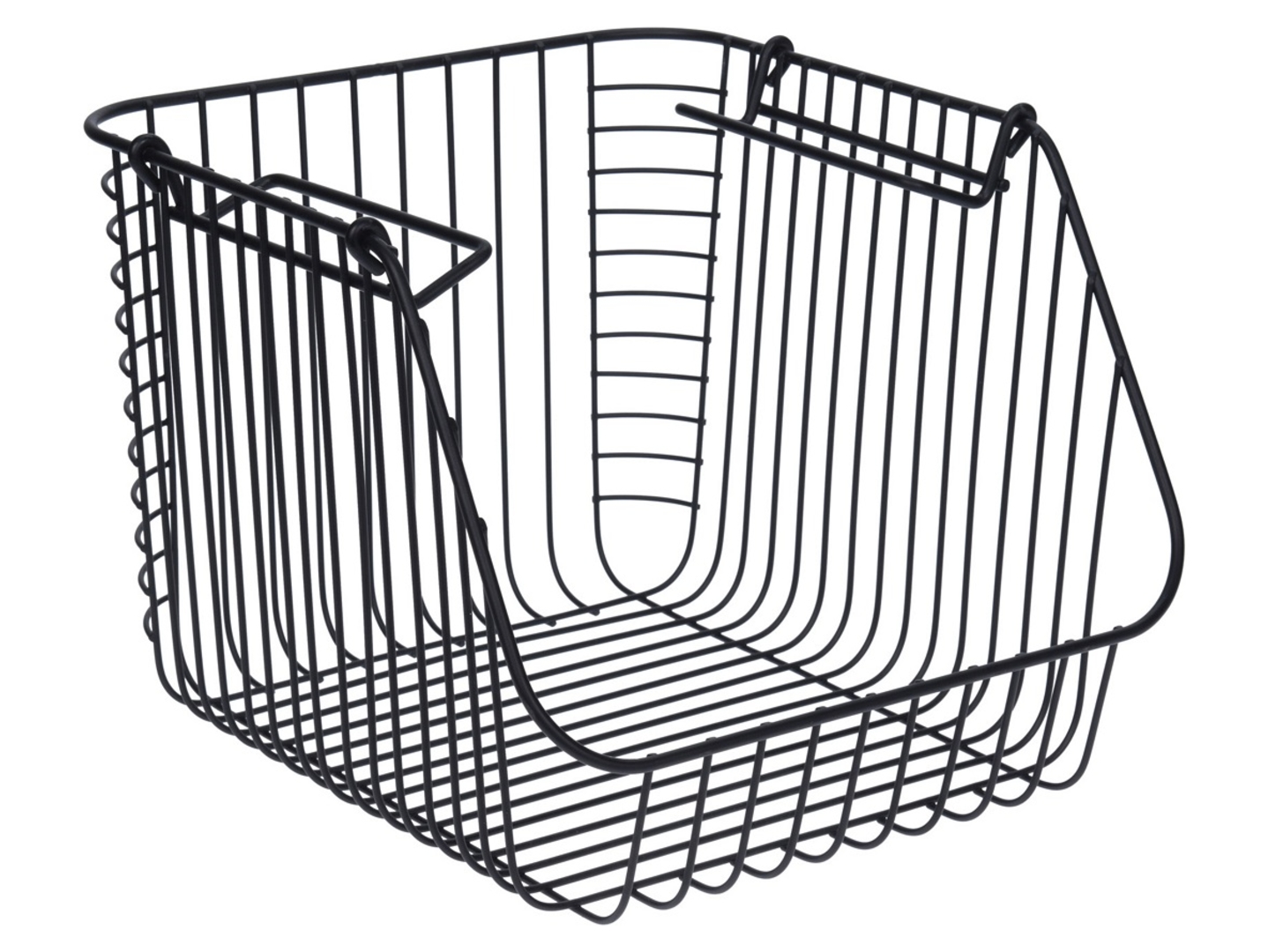 Koszyk metalowy 27x29 cm czarny