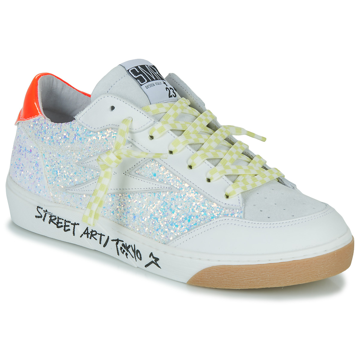 Semerdjian - TALINE-9325 - White / Silver / Orange