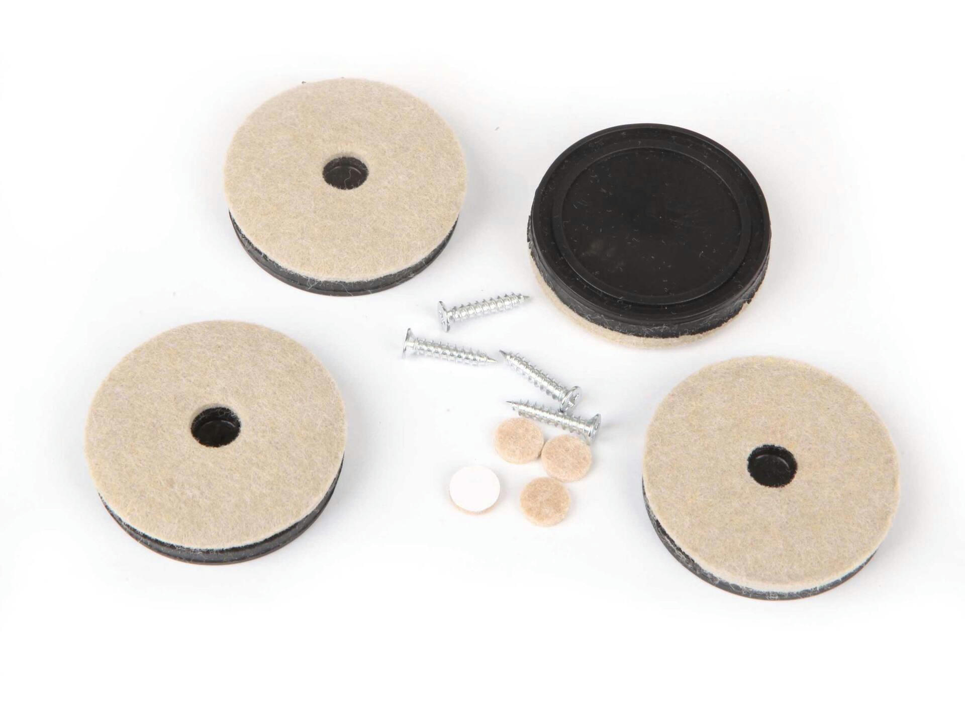 Heavy Duty Screw-On Felt Furniture Pads