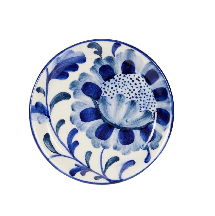 Return to Sender Schaaltje ø 11 cm Bed of Flowers Blue Design 3