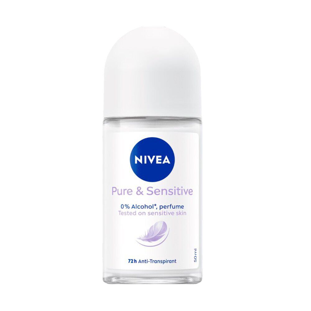 Déodorant roll on Nivea anti-transpirant Pure & Sensitive 72h 50ml