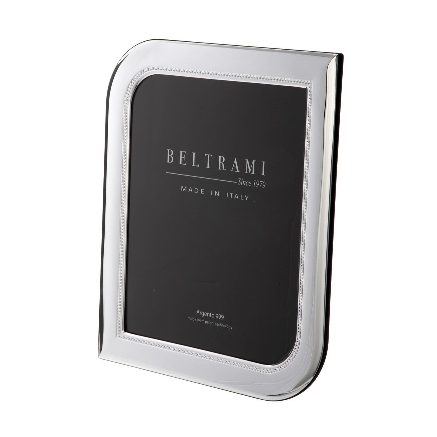 Portafoto foglia foto 20x25 cm Beltrami con argento Miro Silver