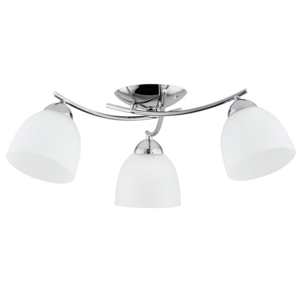Lampa sufitowa chromowana biała ALIA 3xE27x15W wym: 21x55x55 cm Alfa