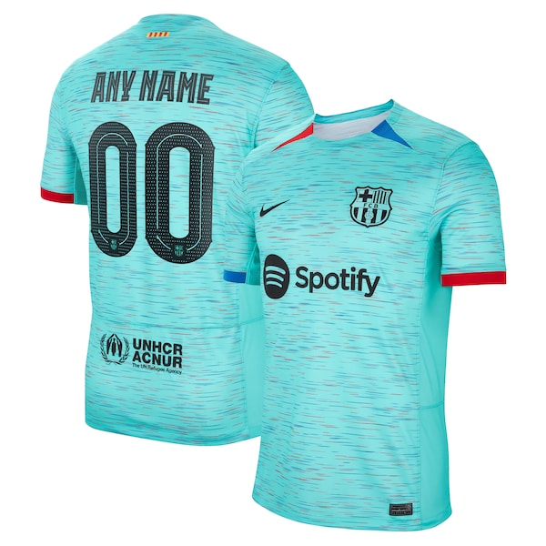 Barcelona Nike 2023/24 Third Custom Replica Jersey - Aqua