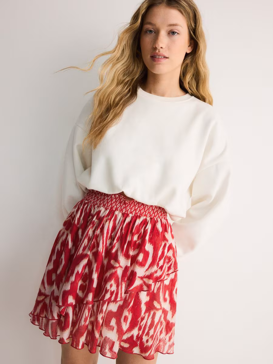 Mini Skirt With Ruffles